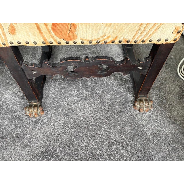 17th or 18th Century Renaissance Throne Arm Chair For Sale - Image 9 of 9