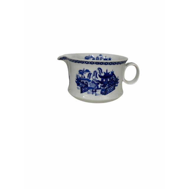 Vintage Hutschenreuther blue white blue willow creamer. Measures 5” w x 4” d x 3” h.