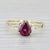 Gemstone Information: - Natural Ruby - Carats - 1.30ct Cut - Pear Color - Red Treatment - Routinely Enhanced - Natural...