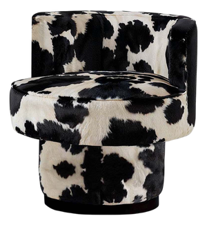 Caos Accent Chair in Cow Furry Velvet from Moanne