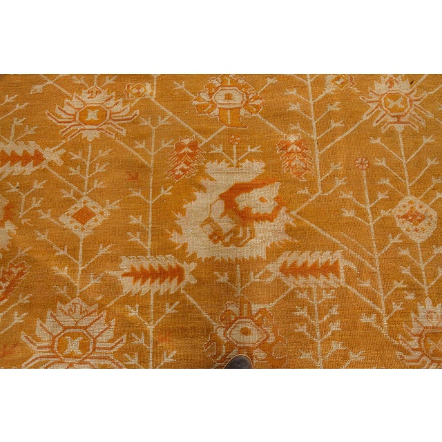 Beige 1930s Turkish Oushak Rug, For Sale - Image 8 of 10