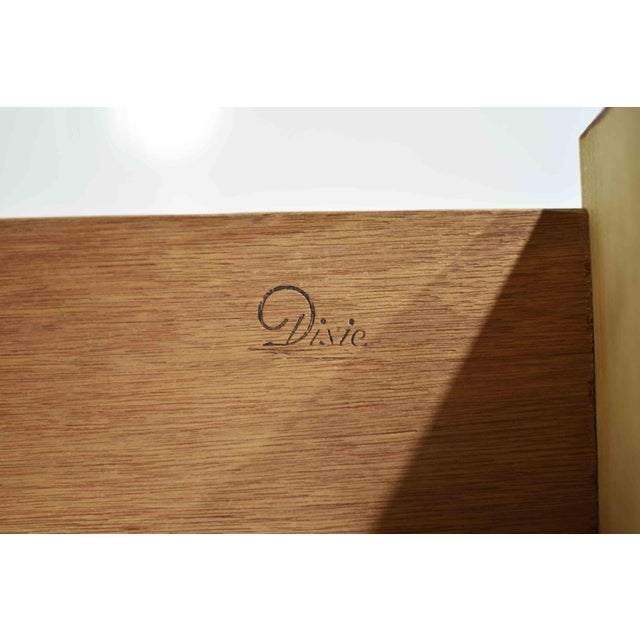 1960s Mid Century Modern Walnut Highboy Dresser by Dixie Furniture For Sale - Image 13 of 14