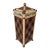 Late 20th Century MacKenzie-Childs Bamboo & Rattan Laundry Hamper With Painted Panels For Sale