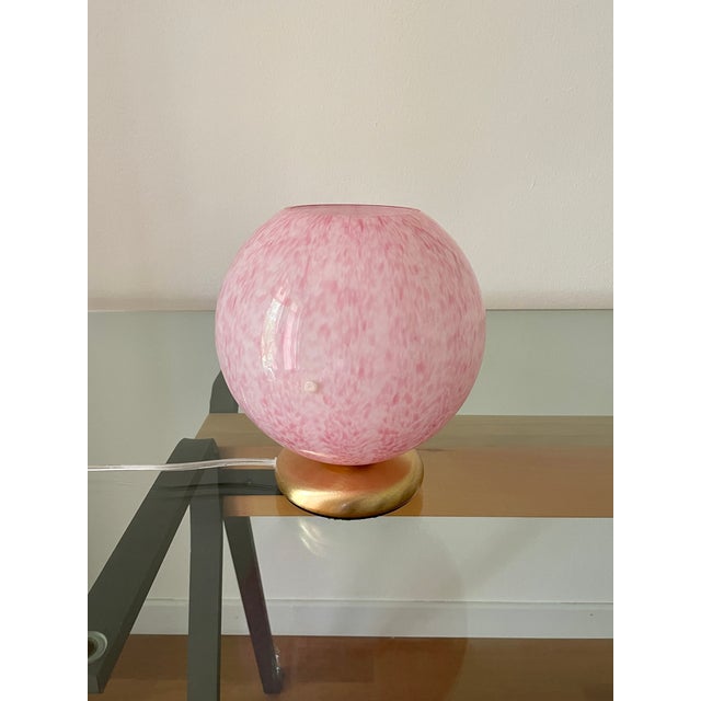 Tulipano by la murrina is a splendid vintage table lamp from the 1990s, featuring beautiful murano glass. It has a...