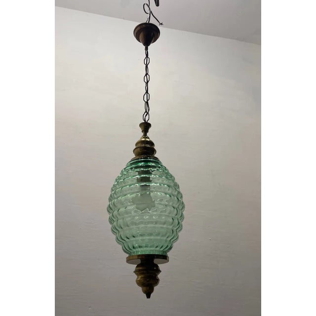 Green Murano Glass Pendant, 1950s For Sale - Image 4 of 9