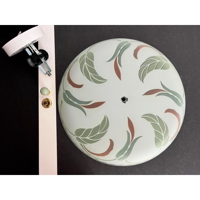 1940s Art Nouveau Leafy Ceiling Light For Sale - Image 18 of 18