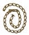 Metal Vintage Gold Chain Necklace Signed For Sale - Image 7 of 7