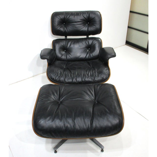 Eames Rosewood Leather 670 Lounge Chair With Ottoman for Herman Miller (Db) For Sale - Image 12 of 12