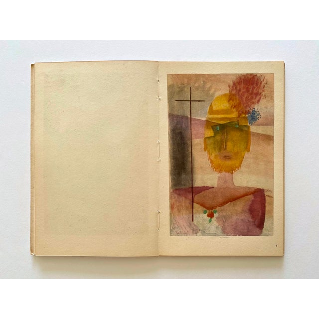 Paper Paul Klee Vintage 1953 First Edition Lithograph Print Mid Century Modernist Italian Art Book For Sale - Image 7 of 18