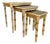Vintage Faux Bamboo Monkey Nesting Tables – Set of Three For Sale