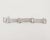Silver Vintage 1970s Monet Rhodium Plated Buckle Bracelet For Sale - Image 8 of 8