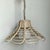 Wood Vintage Bent Washed Rattan Chandelier For Sale - Image 7 of 12
