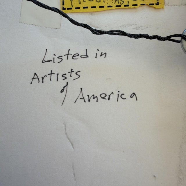 1990s Jane Maday Original Signed Watercolor Steller's Jay Poudre Canyon Framed For Sale - Image 14 of 14