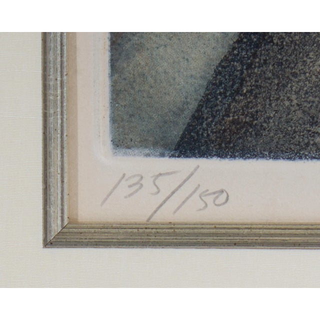 Abstract “Passante Ii” Limited Edition Aquatint Etching by Harold Altman For Sale - Image 3 of 10