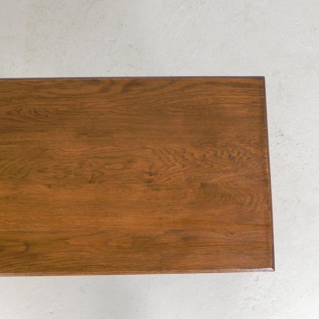 Bistro Table with Oak Top on a Cast Iron Frame, 1930s For Sale - Image 9 of 18