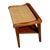 1960s, Woven/Texturized Top End Table With Slanted Shelf for Storage of Magazines/Books/Papers, MCM For Sale