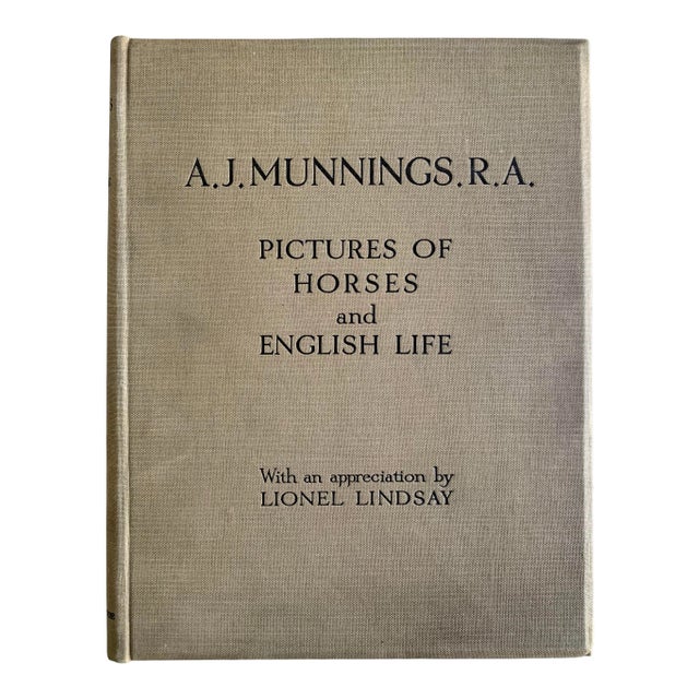 1927 A J Munnings: Pictures of Horses and English Life Book For Sale