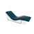 Petrol Blue 680 Leather Chaise Lounge with Manual Function from Rolf Benz For Sale - Image 5 of 15