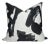 Brushstrokes Charcoal Pillow Cover, 22x22 Pillow For Sale
