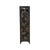 Wood Vintage Oriental Black Lacquer Color Flower Vases Graphic Storage Cabinet For Sale - Image 7 of 11