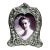 Lovely Small Ornate Cherub Heart Shape Antique Victorian Sterling Silver Picture Photo Frame Home Decor For Sale