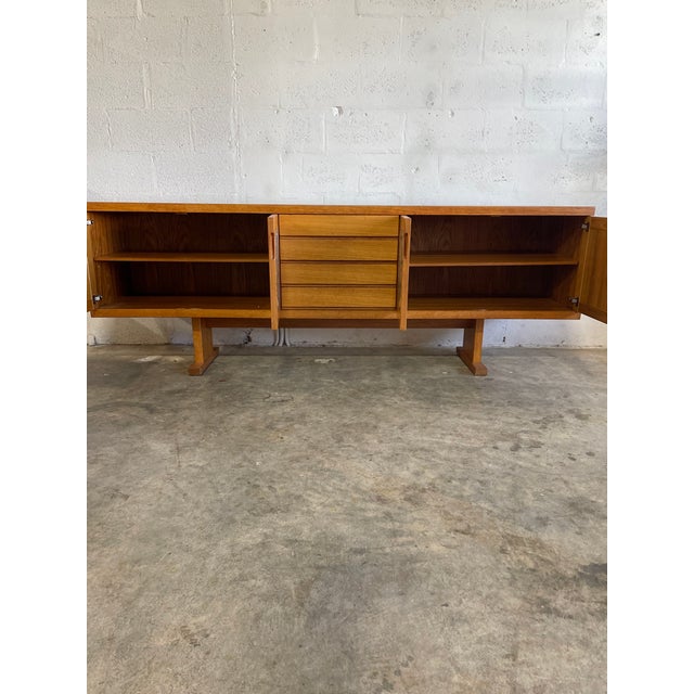 Gangsø Møbler Danish Mid Century Oak Brutalist Credenza Gangso Mobler For Sale - Image 4 of 14