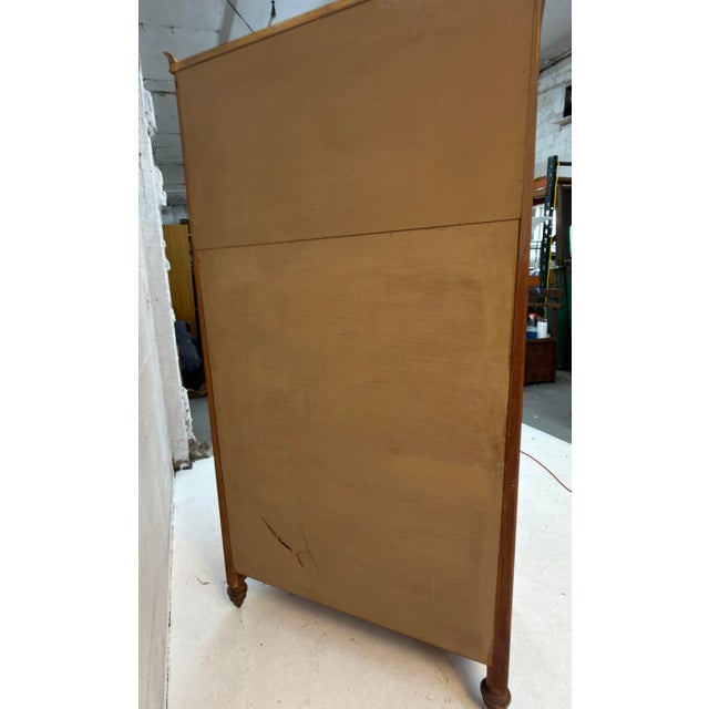 Unique Vintage Two-Door Mid-Century Modern Oak Wardrobe For Sale - Image 14 of 14