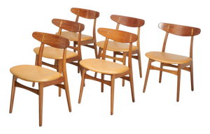 CH30 Dining Chairs by Hans J. Wegner, 1950s, Set of 6