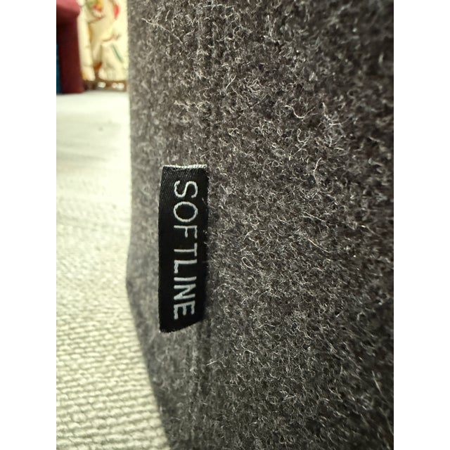 Modern Softline for Design Within Reach Drum Cocktail Pouf For Sale - Image 3 of 12