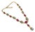 Bochic "Capri" Vintage Ruby, Sapphire, South-sea Pearl Necklace 18K Gold & Silver For Sale