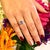 Blue Diamond Blue Sapphire Ring 14k Gold Women 1.67 TCW Certified, Size 6.25 For Sale - Image 8 of 8