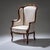 Antique Louis XV Style Wingback Chair, 1880 For Sale - Image 3 of 9