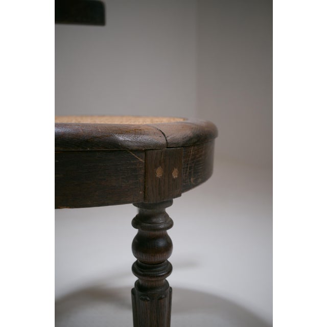 Louis-Philippe French Oak Desk Armchair, 1890s For Sale - Image 10 of 18
