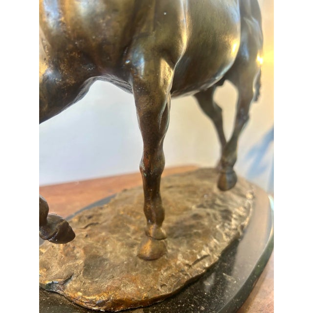 Vintage Large Bronze Horse Sculpture by Humberto Peraza For Sale - Image 9 of 10