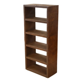 Faux Leather Studded Shelf, 2000s For Sale