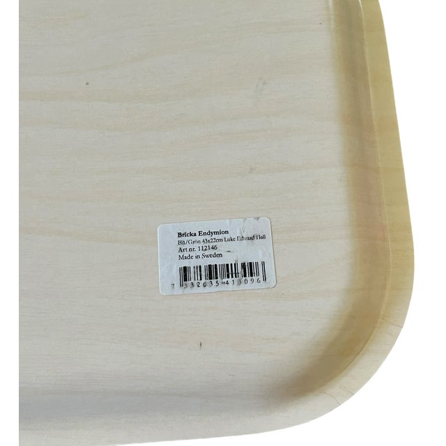 Baby Blue Luke Edward Hall for Svenskt Tenn Endymion Green & Blue Wood Serving Tray For Sale - Image 8 of 9