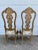 19th Century Antique Venetian Carved Gold Giltwood Throne Chairs, Pair For Sale - Image 11 of 13