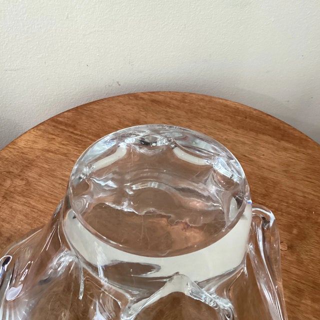 Mid-Century Modern Handkerchief Art Glass Vase/Centerpiece For Sale - Image 11 of 12