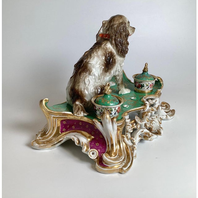 White An Early 19th Century Paris Porcelain Inkstand Jacob Petit For Sale - Image 8 of 13