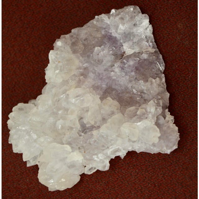 Natural Amethyst Crystal W/ Stand For Sale - Image 10 of 11