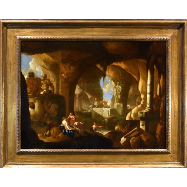 Jacques Muller, Diana and Nymphs, 1660, Oil on Panel, Framed For Sale