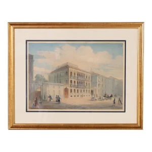 Moorish Antique Watercolor on Paper of French Algeria