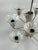 Silver Mid-Century Space Age Chandelier in Metal & Glass, 1970s For Sale - Image 8 of 13