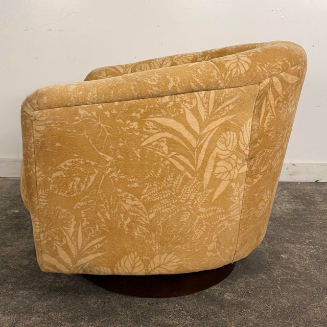 Mid Century Modern Milo Baughman for Thayer Coggin Rocking Swivel Lounge Chair For Sale In Cleveland - Image 6 of 12