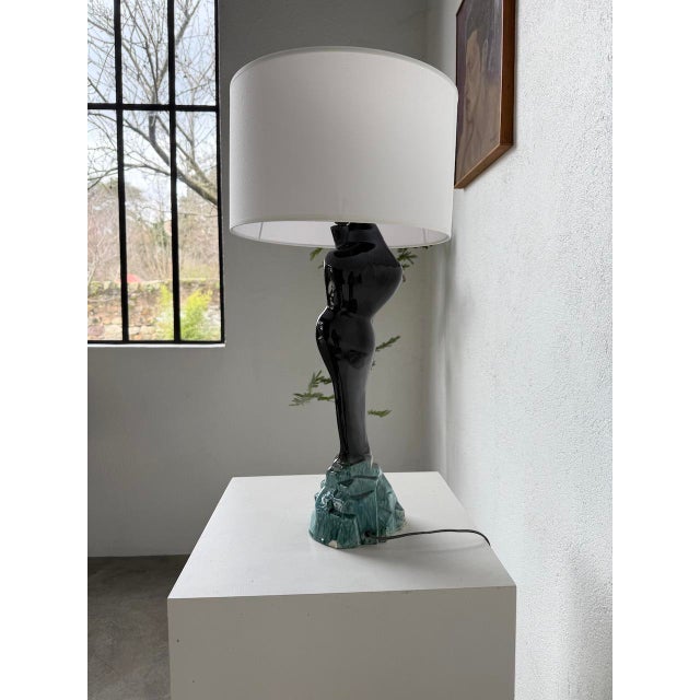 Ceramic Female Table Lamp from Monacera, Monaco, 1970s For Sale - Image 10 of 18