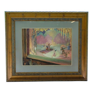 Early 20th Century Ludovic-Rodo Pissarro - Les Ballets Russes, Gouache and Watercolor on Paper For Sale