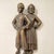 Vintage Pair of Cast Iron Andirons of a Colonial Dutch Boy & Girl Figurines For Sale - Image 4 of 12