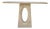 Currey & Co Demi Travertine Console Table For Sale