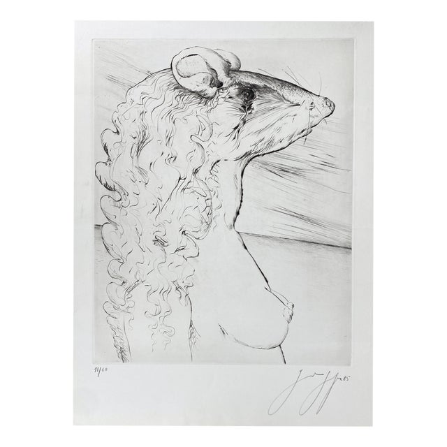 Günter Grass, The Other Damroka, 1985, Signed and Numbered Etching For Sale