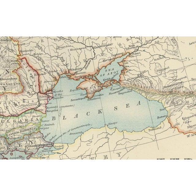 1900 - 1909 Antique Map of Europe, 1903 For Sale - Image 5 of 13